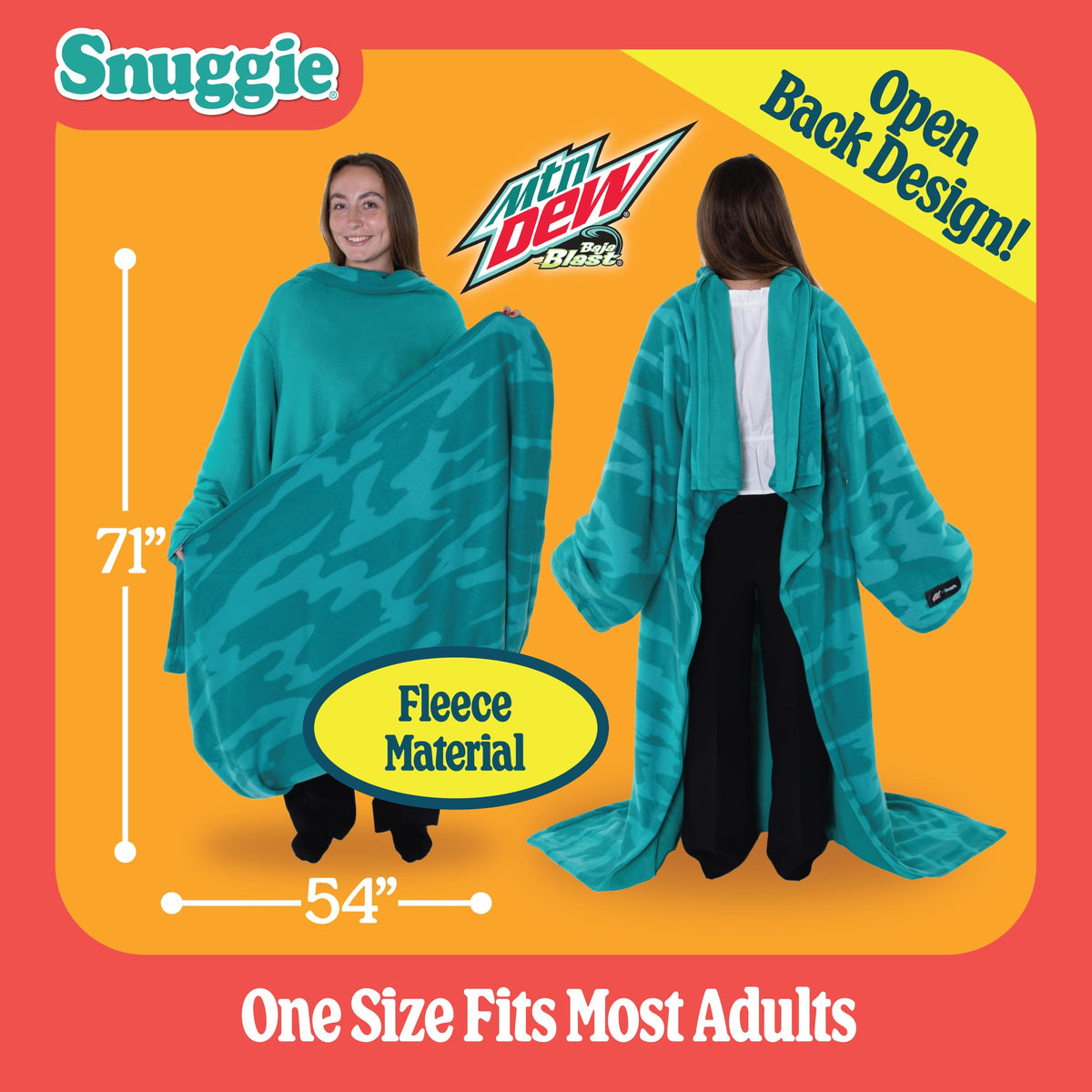 Snuggie ideal for office, travel, or cozy evenings