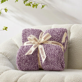 Heather purple color design adds elegant accent to decor.
