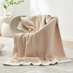 Reversible heather knit design showcases two cozy sides for versatile styling.