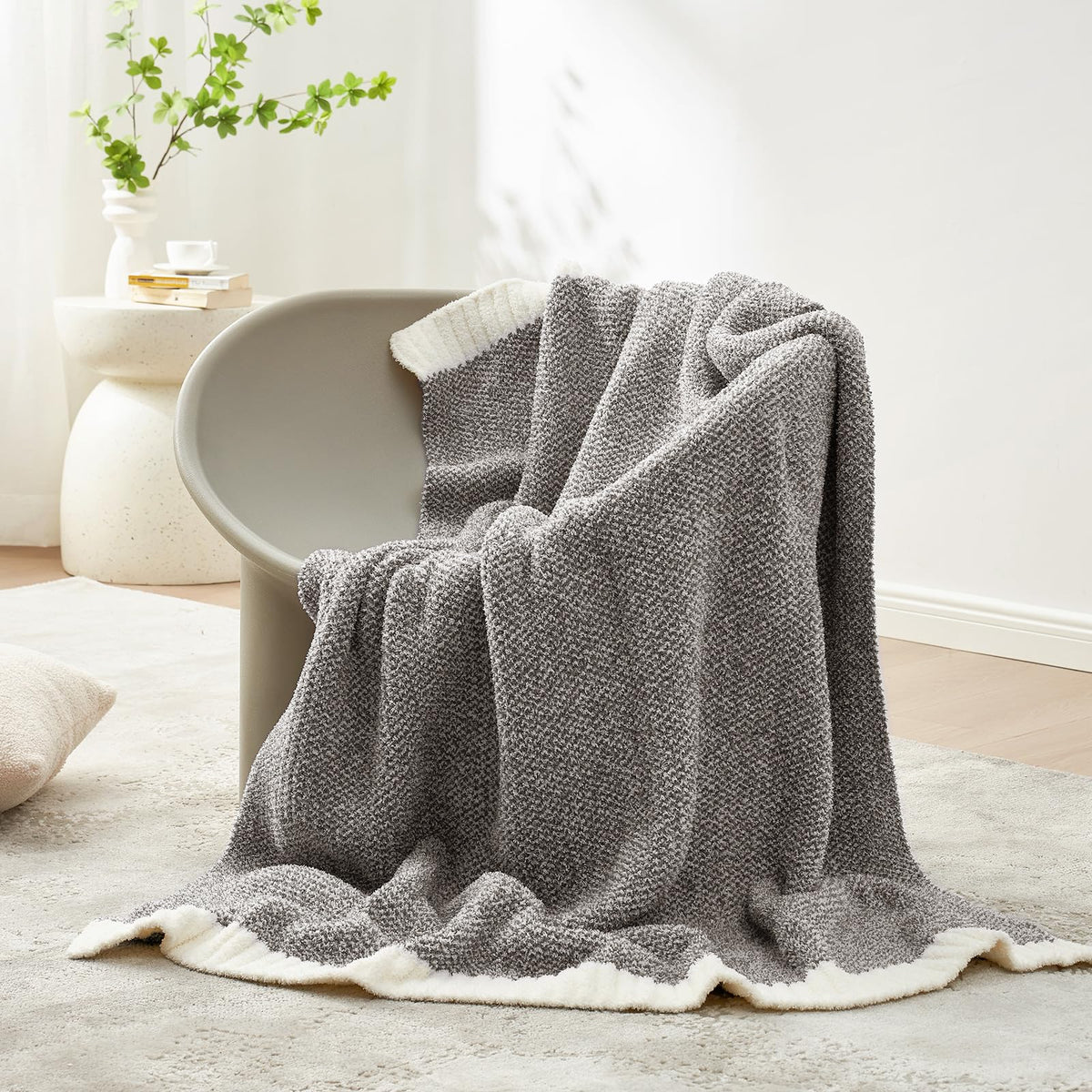 Snuggle Sac knit texture detail emphasizes breathable softness ideal for lounging.