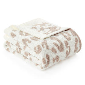 Snuggle Sac leopard throw machine-washable for easy care and everyday use