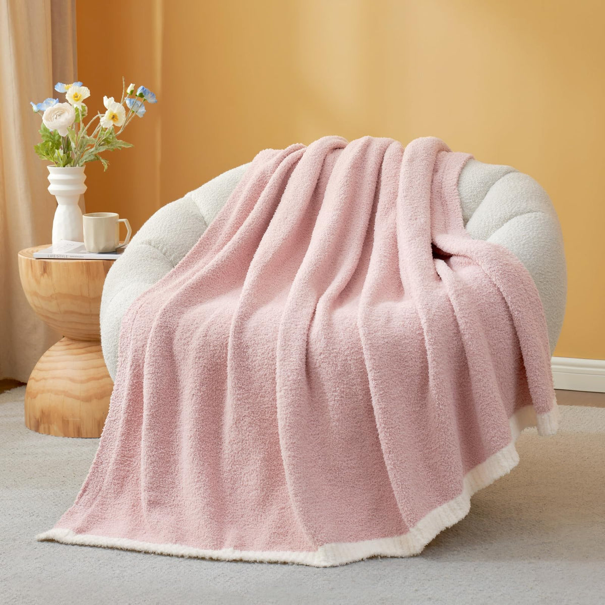 Snuggle Sac microfiber fabric close-up reveals plush, durable softness