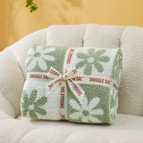 Snuggle Sac microfiber close-up showing ultra-soft texture and durability.