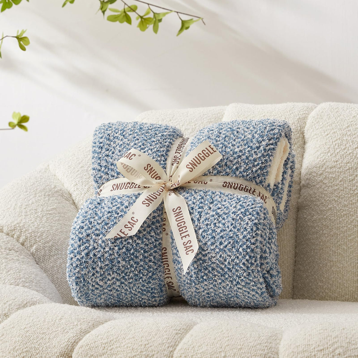 Snuggle Sac multi-use blanket suitable for indoor and outdoor lounging.