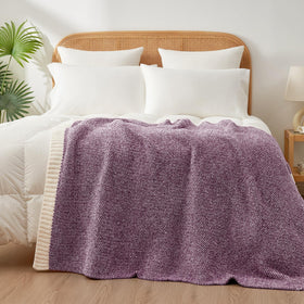 Reversible heather color design offers two stylish sides.
