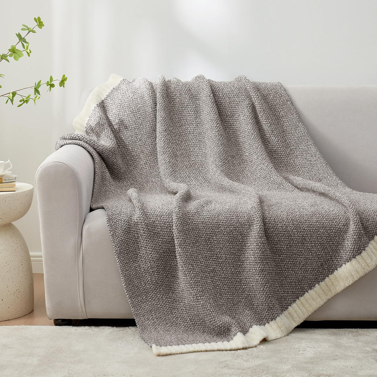 Snuggle Sac reversible heather design showcases versatile two-tone style.