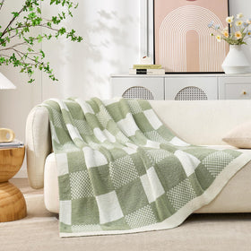 Snuggle Sac reversible plaid pattern shows two looks for versatile decor.