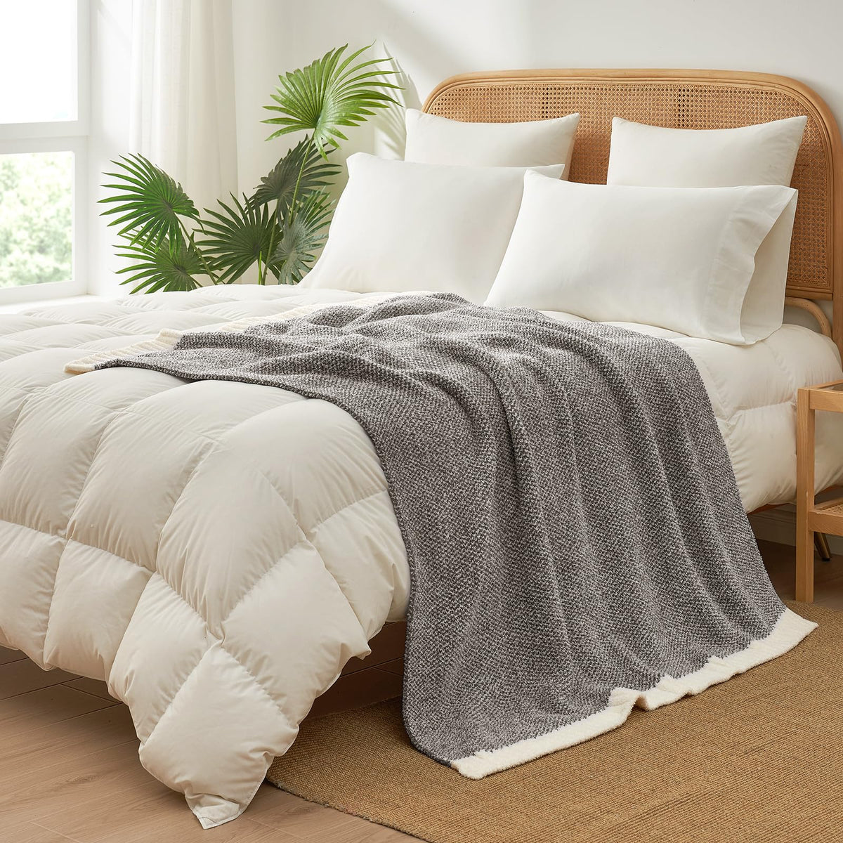 Snuggle Sac soft plush blanket in living room adds comfort and style.