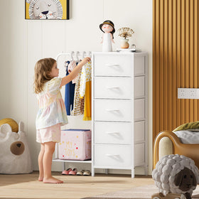 Snughome clothes-rack with hanging area ideal for wrinkle-free outfits.