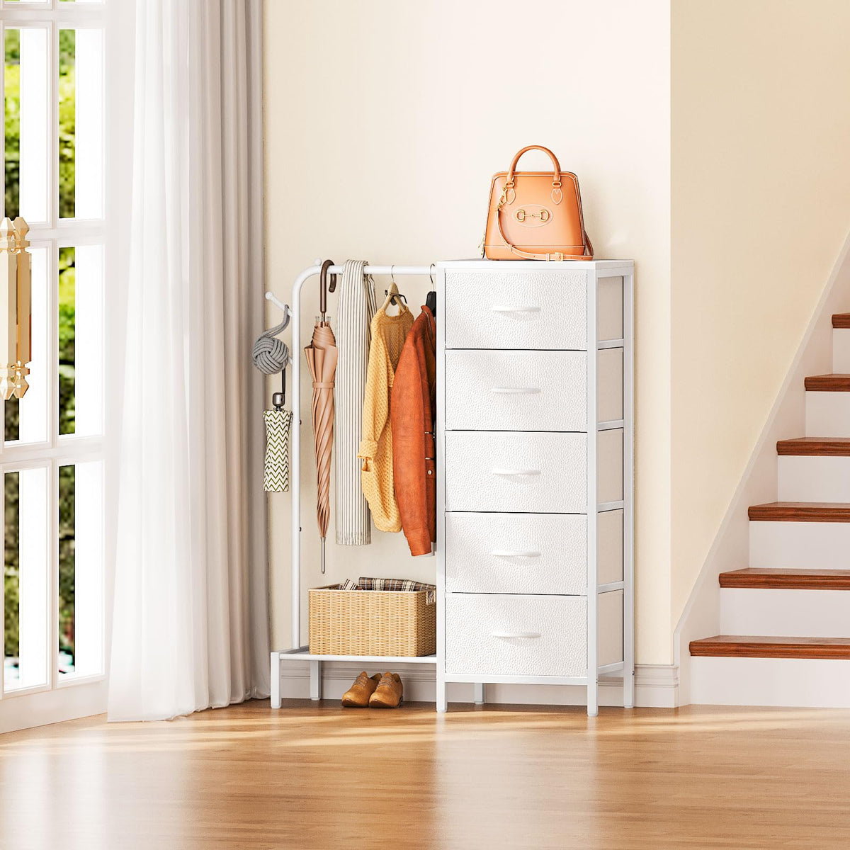Snughome versatile 3-in-1 furniture for bedroom, entryway, living areas.