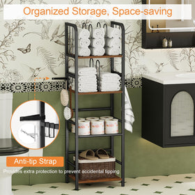 Snughome rustic black finish adds modern style to any bathroom.