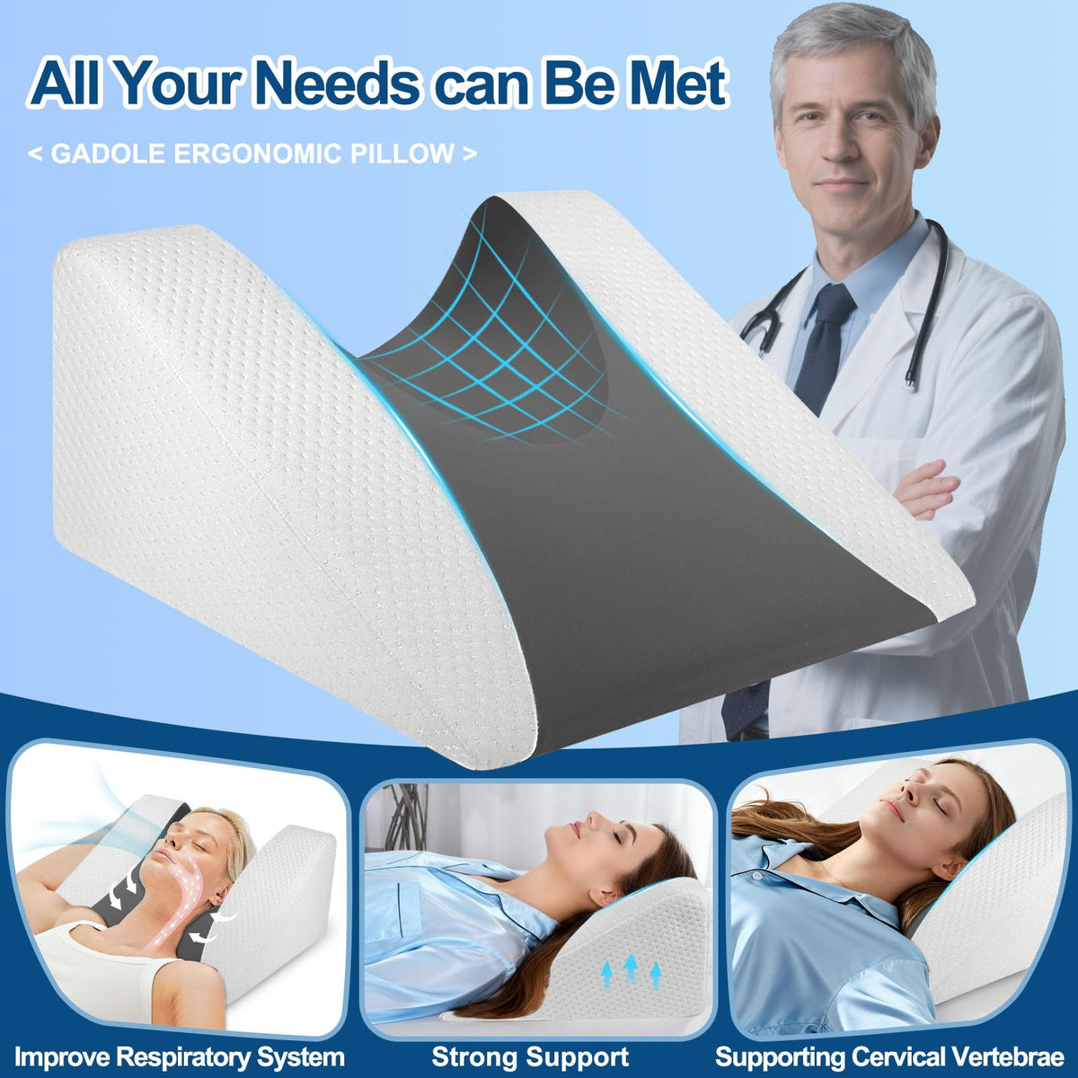 SnugSafe cooling fabric and air-layer cover keeps skin comfortable