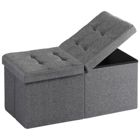 Snuvid 30-inch storage ottoman bench front view showing versatile seating and hidden storage.