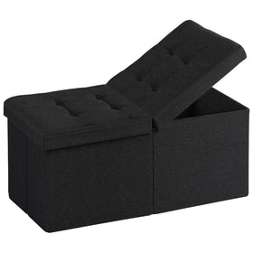 Snuvid 30-inch storage ottoman bench with roomy interior for daily organization