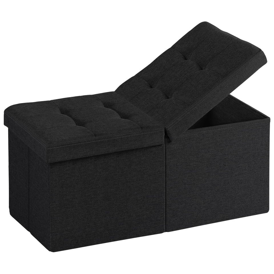 Snuvid 30-inch storage ottoman bench with roomy interior for daily organization
