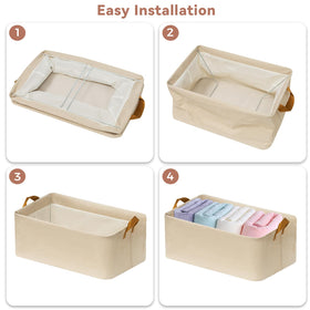 SNWDN sturdy-bottom bin with metal frame for durable, everyday use.