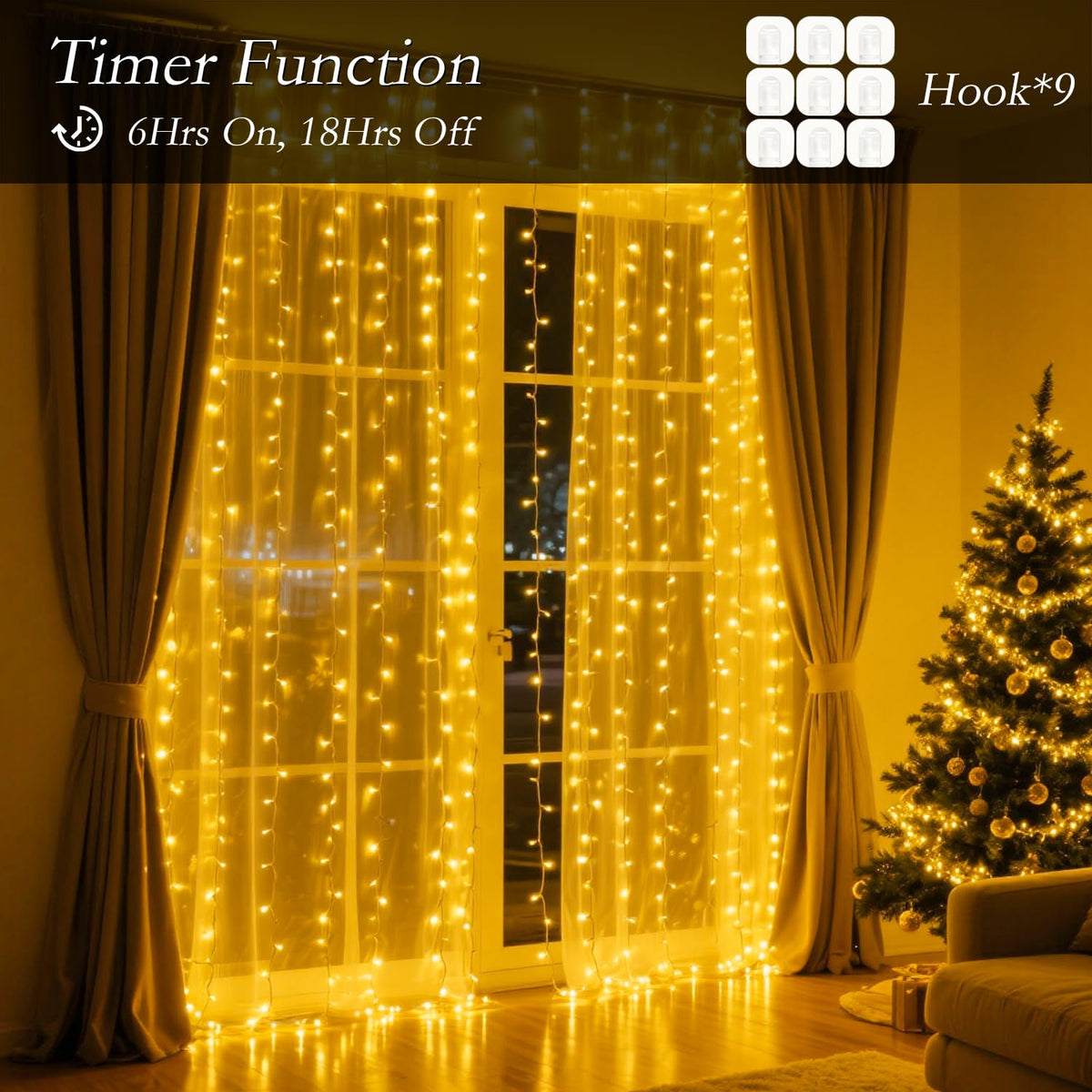 Soagrc curtain lights make a thoughtful gift for kids and teens.
