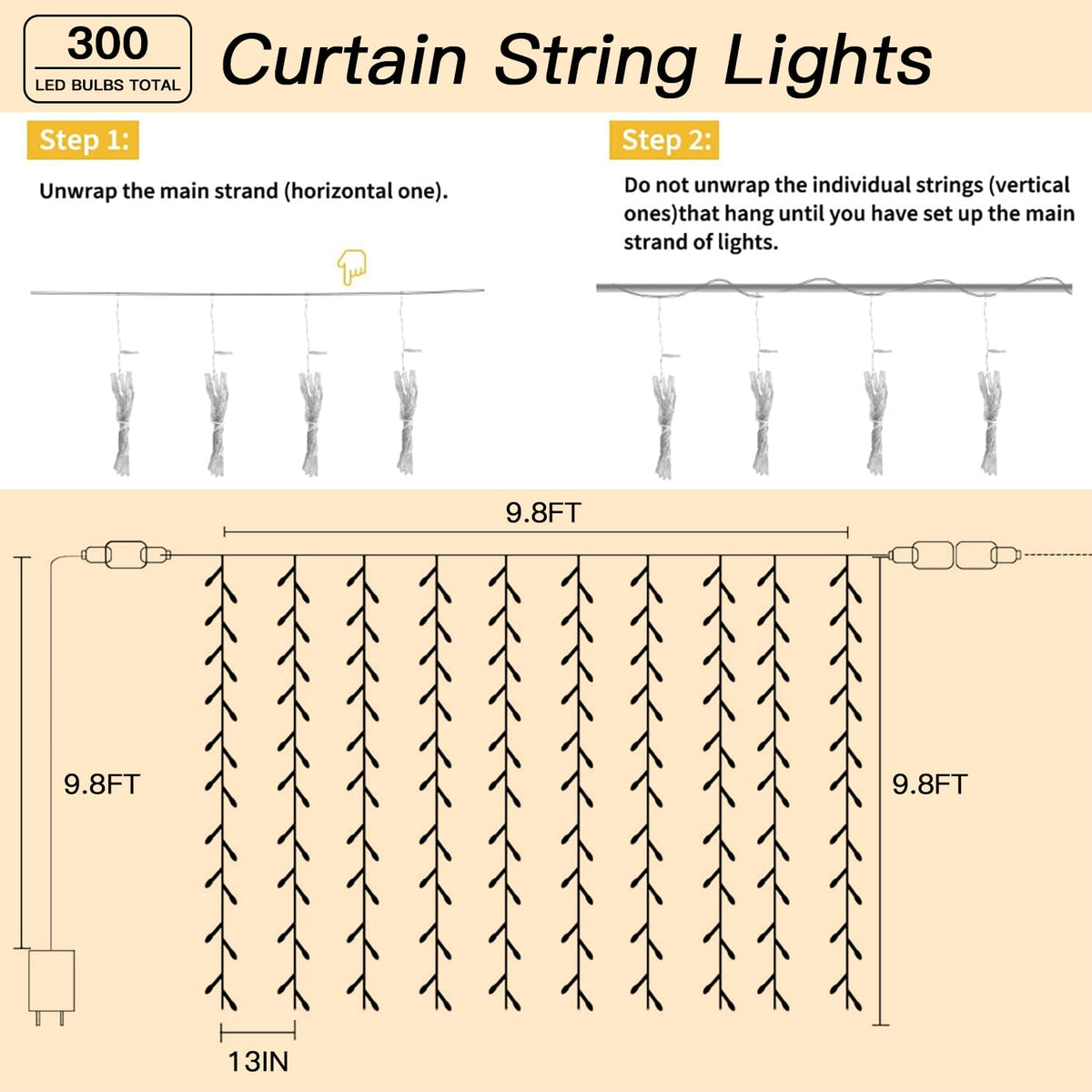 Soagrc curtain lights brighten dorm rooms with a soft inviting glow.