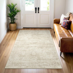 Soalmost 3x5 rug uses easy-care materials for quick refreshes.