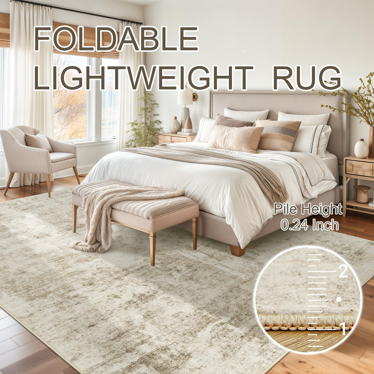 Soalmost Abstract Rug 8x10 ideal for dining areas and family spaces