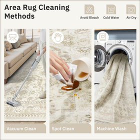 Soalmost crease-removal tips help rug settle after delivery.