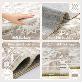 Soalmost pet and kid friendly rug suitable for family spaces and play areas.