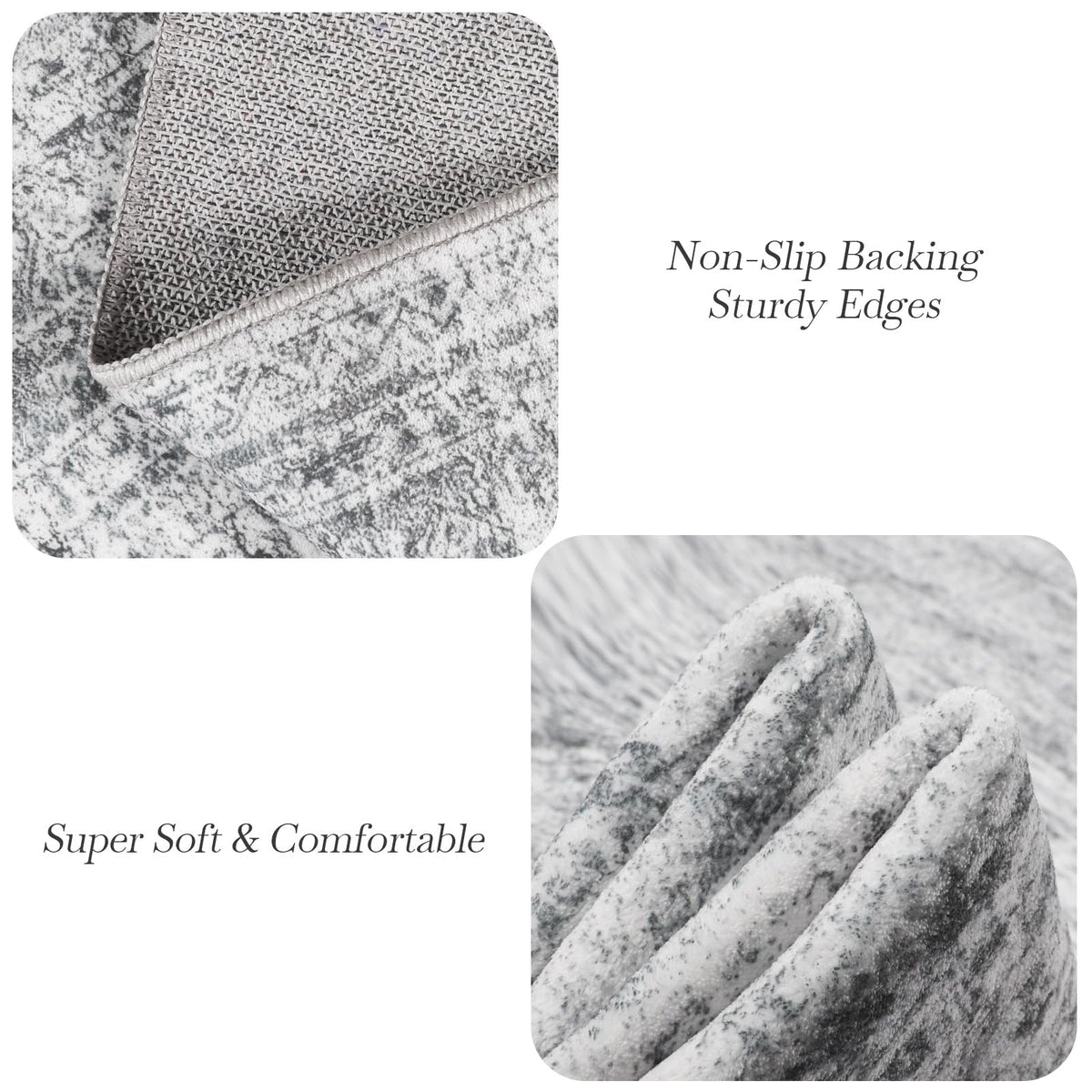 Soalmost round rug suitable for dining rooms and bedrooms