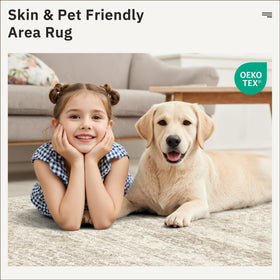 Soalmost Runner Rug pet-friendly living area suitable for family life.