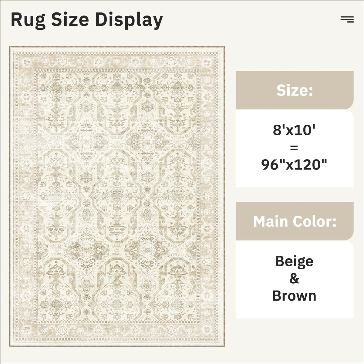 Soalmost soft, low-pile rug cushions high-traffic areas without shedding.