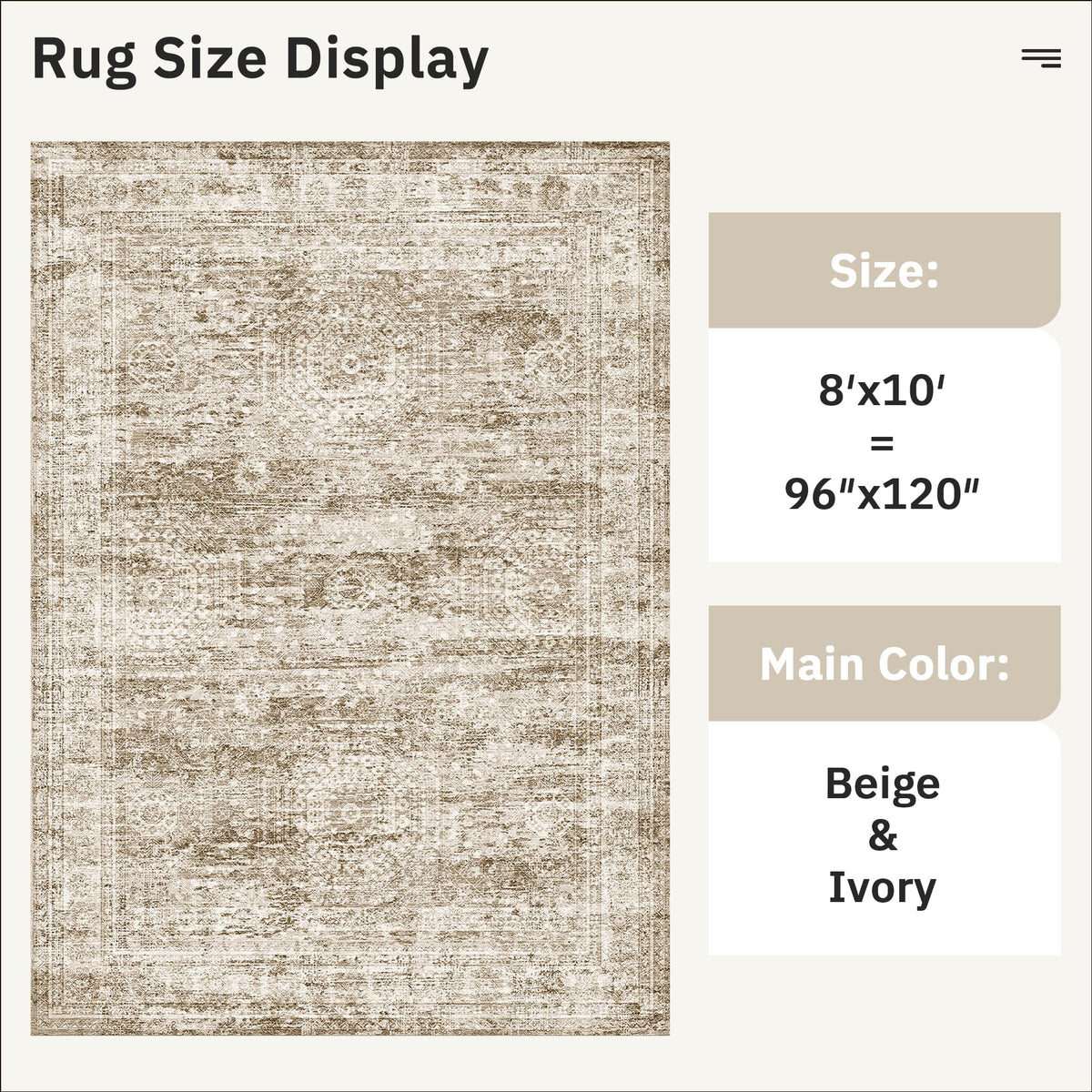 Soalmost stain-resistant rug ready for everyday spills and messes
