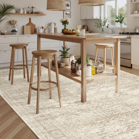 Soalmost Washable Area Rug 8x10 machine washable in cold water.