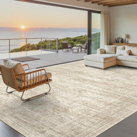 Soalmost Washable Area Rug 8x10 closeup texture shows soft, durable pile.