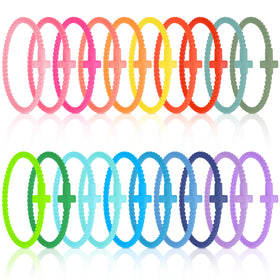 Soaoo cross bracelets multicolor set for daily wear and faith-inspired style.