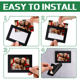 Soaoo fridge magnet photo collection keeps memories in reach on iron surfaces.