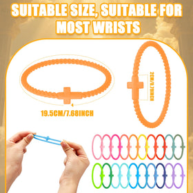 Soaoo Jesus cross bracelet close-up highlights durable silicone and bold color choices.