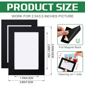 Soaoo reusable photo magnets allow quick photo swaps without damage.
