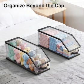 Soarine versatile storage doubles as a display for other items.