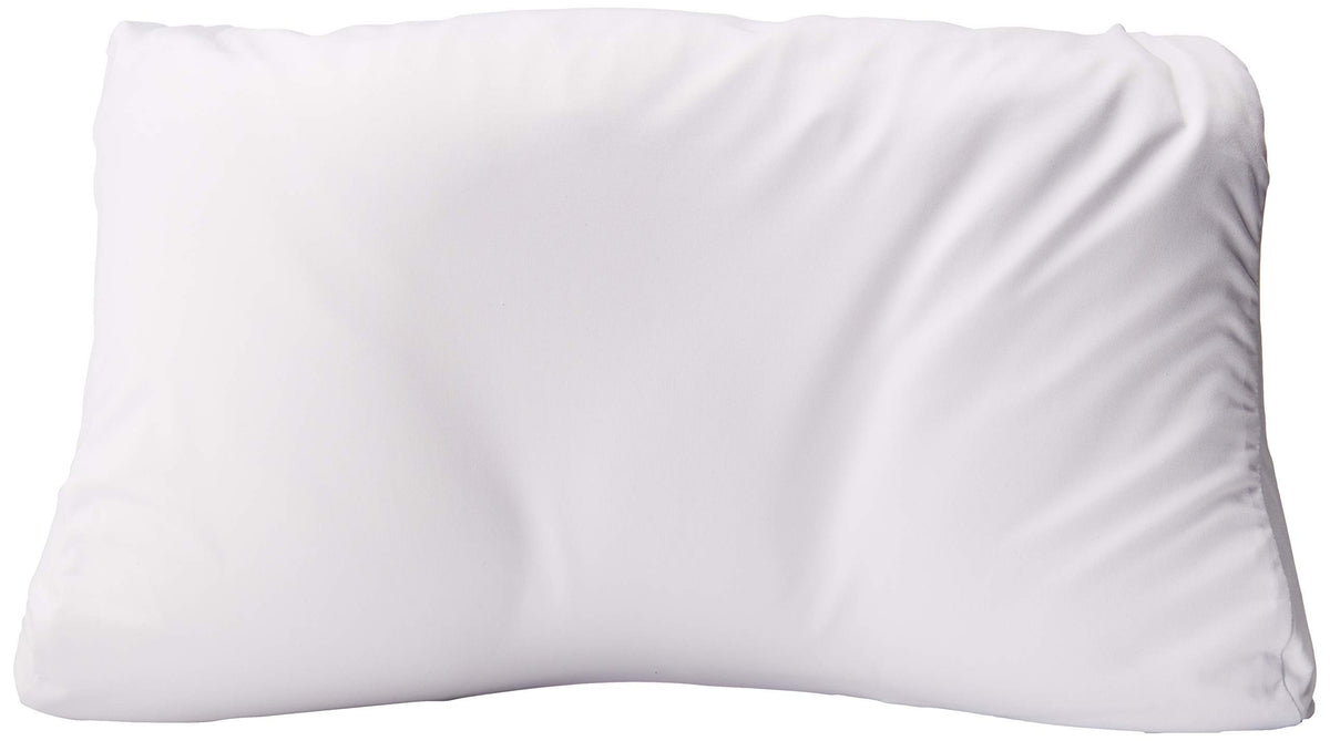 Sobakawa Cloud Pillow fabric close-up shows stretch blend for soft comfort.