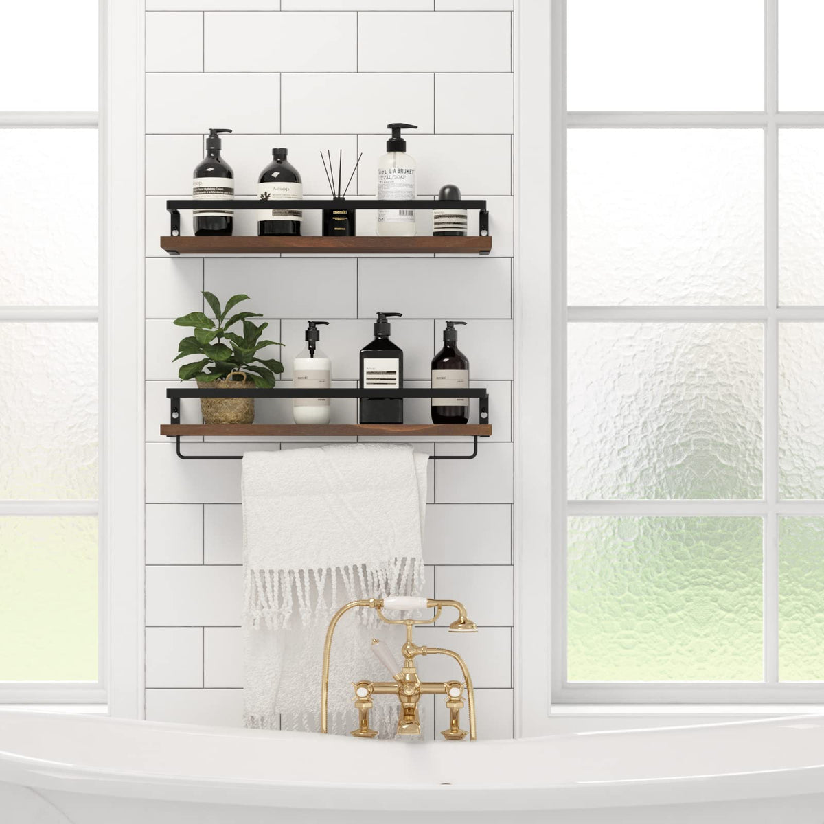SODUKU kitchen shelves spice bottles kept neatly, within reach on sturdy wall.