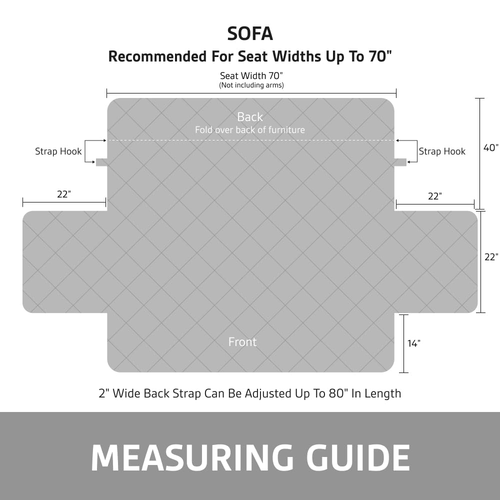 Sofa Shield easy-install cover fits quickly across arms and back