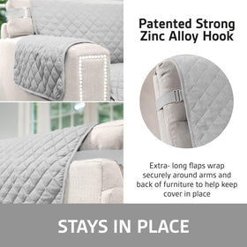 Sofa Shield pet-friendly cover resists hair and accidents