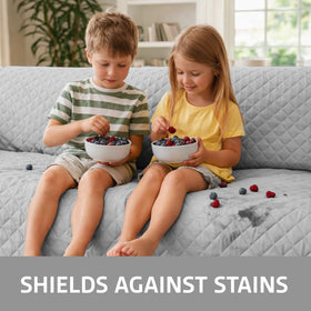 Sofa Shield 5-layer quilted design adds softness and durability