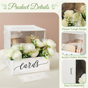 SOFARKKT card box trough with flowers ideal centerpiece enhancement.