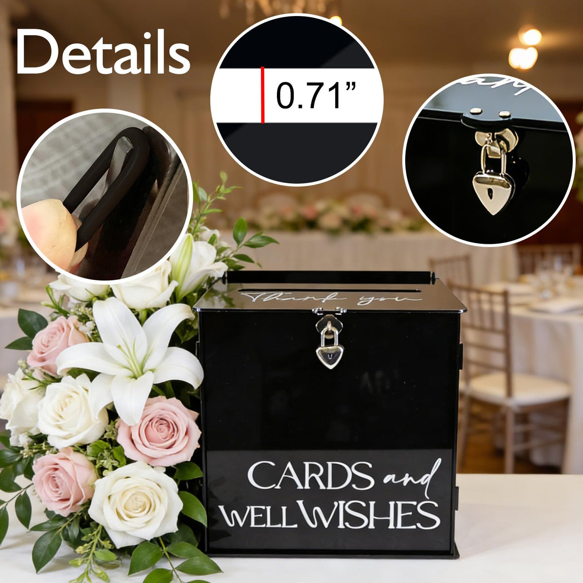 SOFARKKT interior holds up to 200 cards for large gatherings.