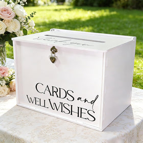 SOFARKKT large wedding card box front view for elegant reception.