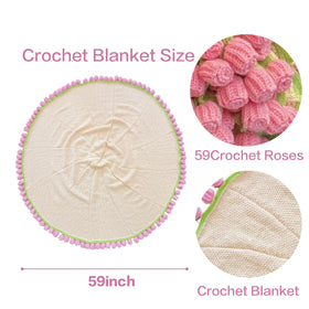 SoffMoiis 3D rose bouquet design transforms from blanket to decorative bouquet.