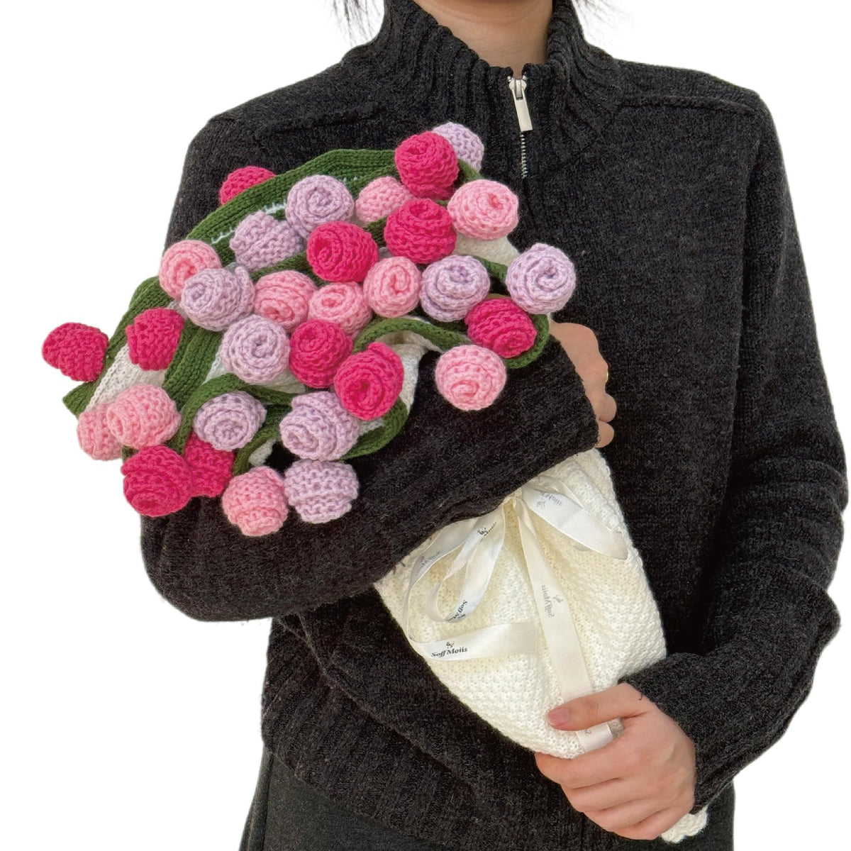 SoffMoiis 3D rose bouquet design blanket for romantic decor