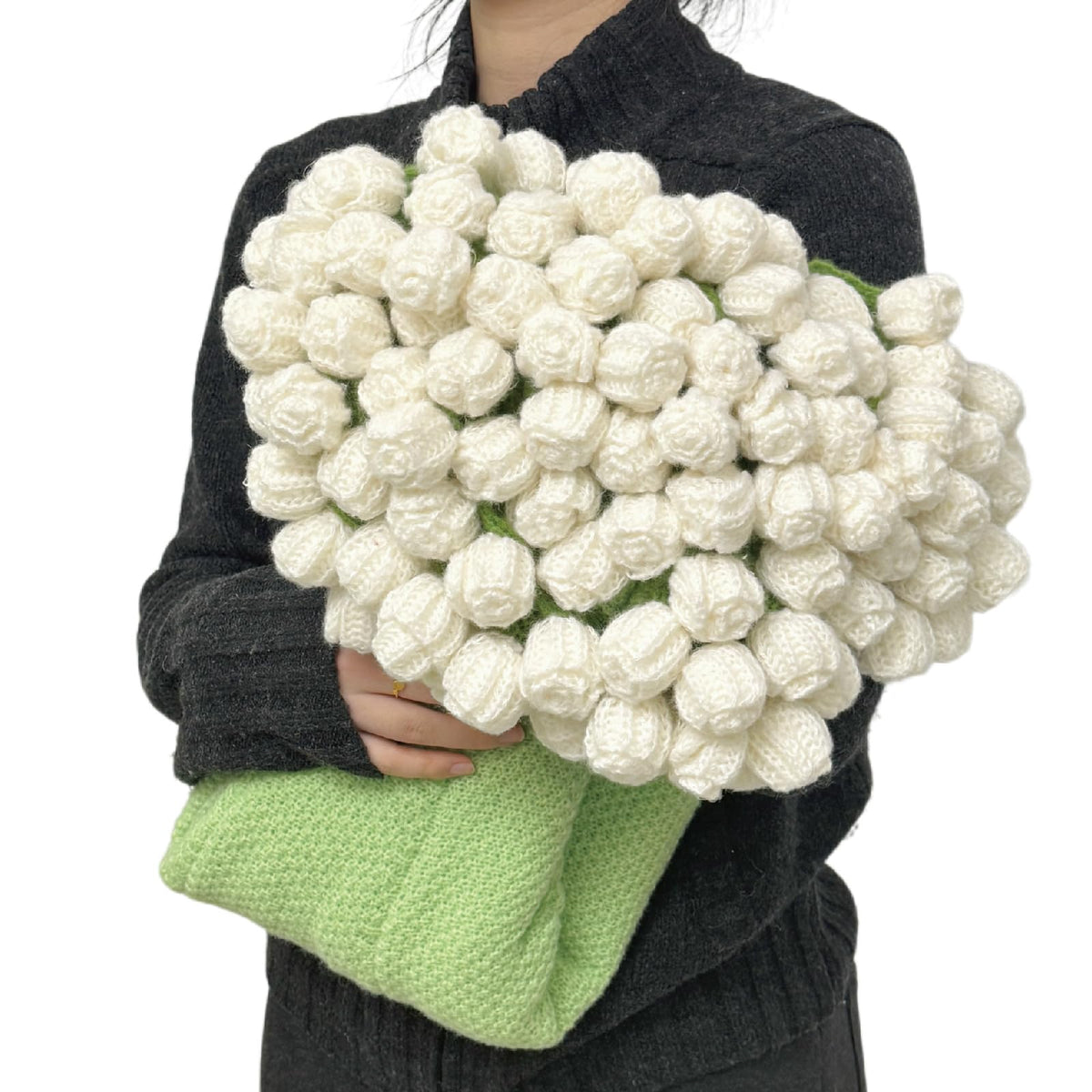 SoffMoiis white rose bouquet blanket with 3D design adds elegant decor and warmth.