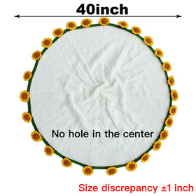 SoffMoiis 3D sunflower design knit throw showcases lifelike petals.