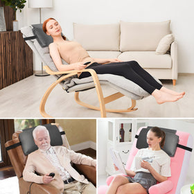 SofGlowly anti-slip bottom design keeps pillow in place on chairs.